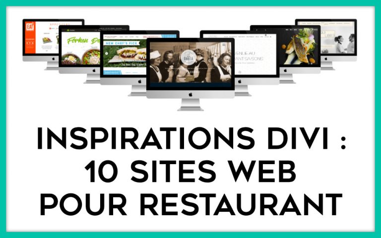 Sites web pour restaurant faits avec Divi