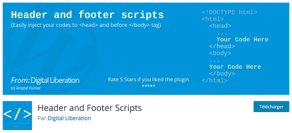 Plugin innecesario para Divi: Header Y Footer Scripts