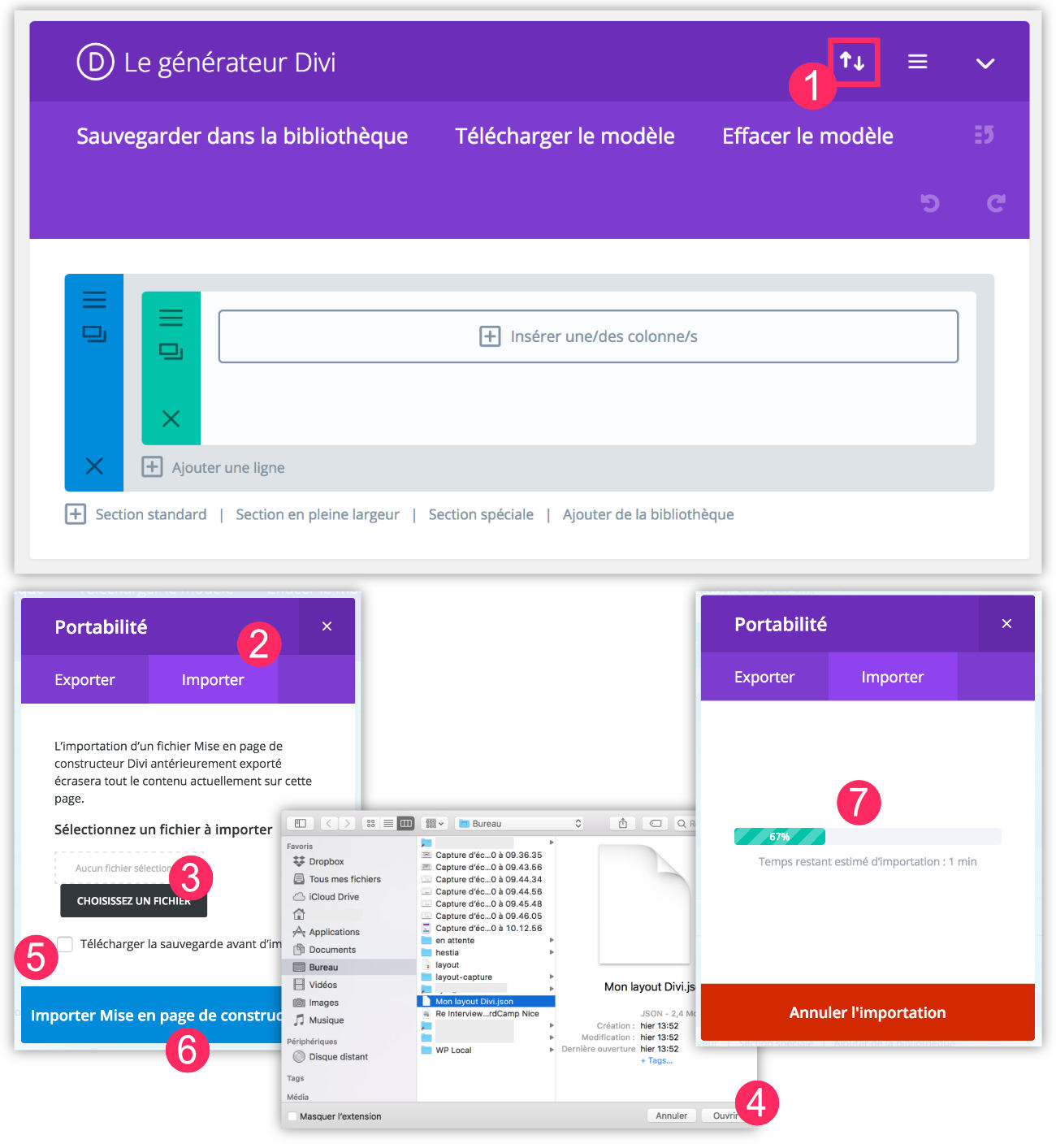 import a layout external to its Divi site