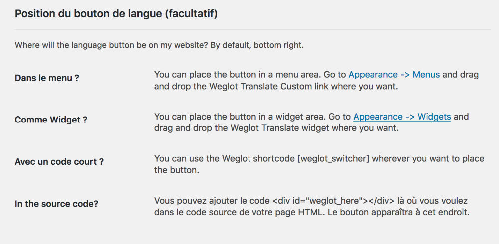 weglot - flag position