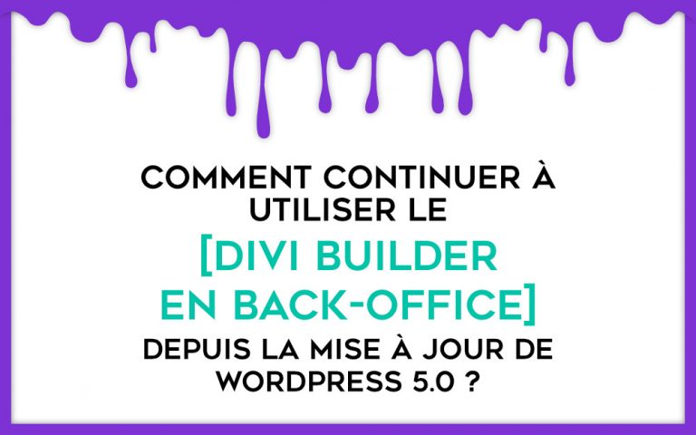 How to find the Divi Builder back office?