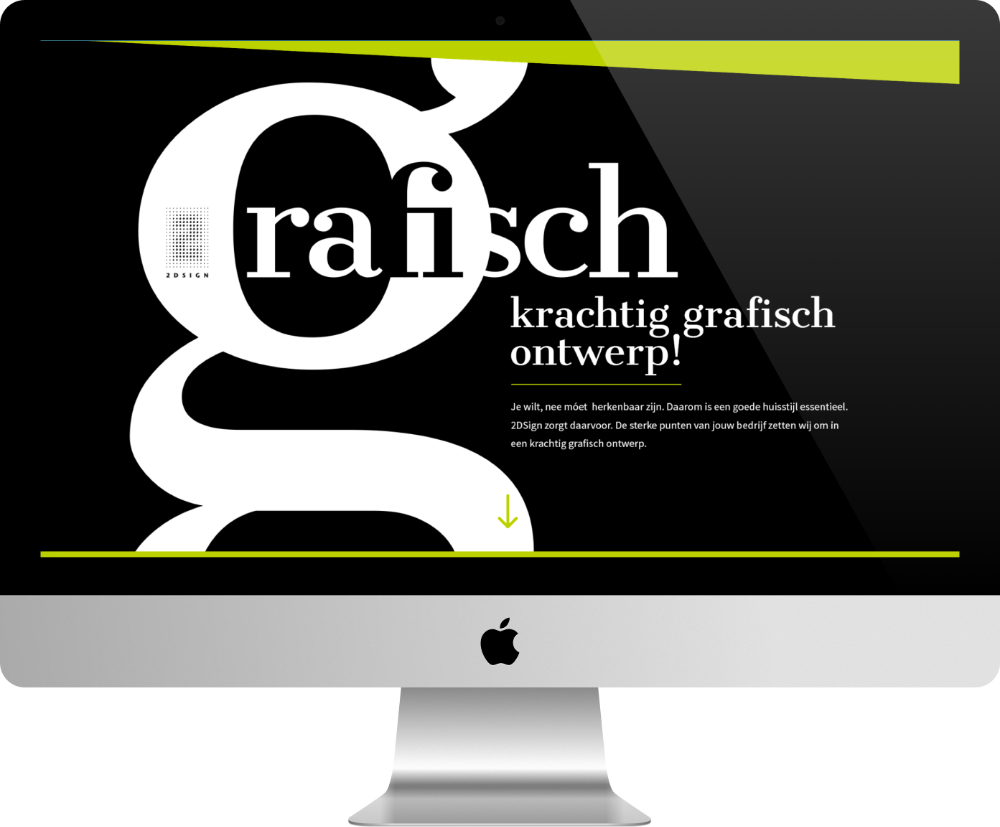 grafisch - site pour agence web fait avec Divi