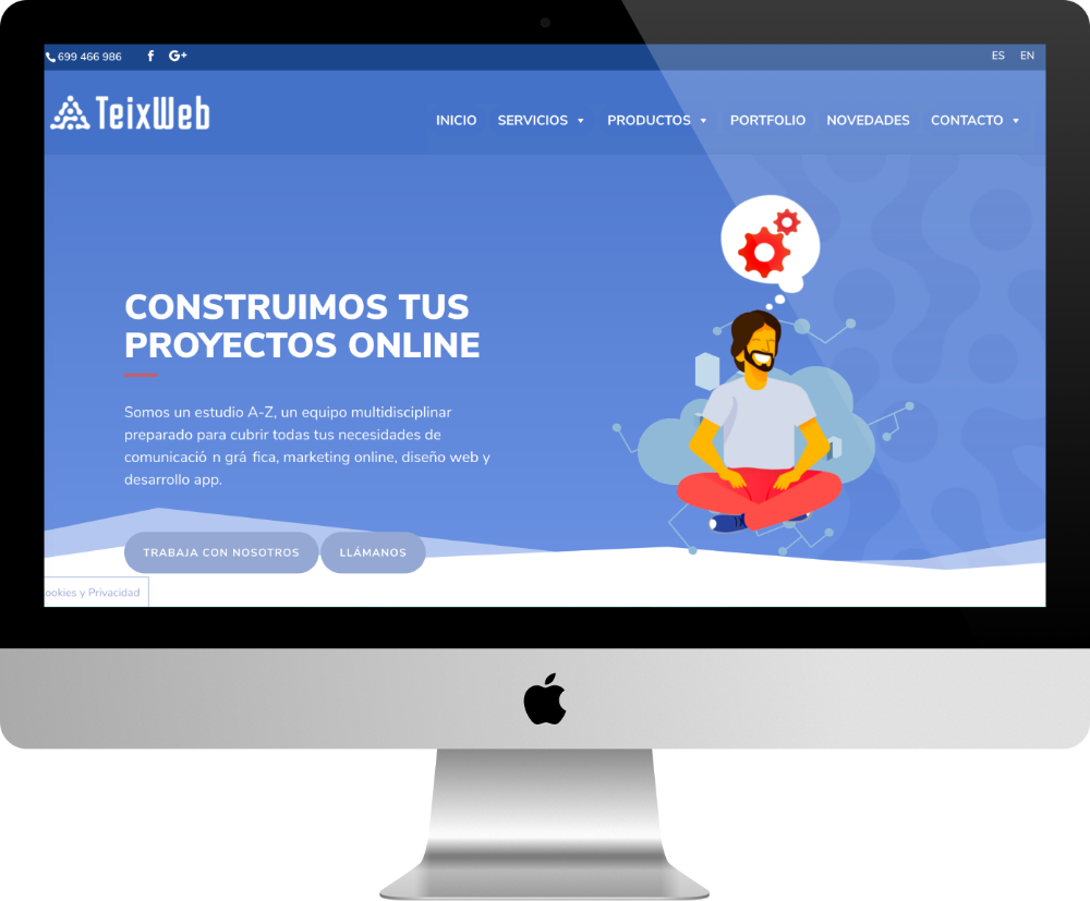 teixweb - site pour agence web fait avec Divi