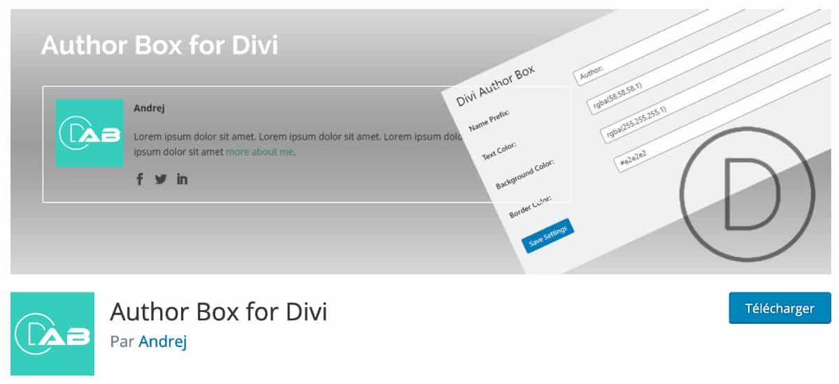 Author Box For Divi