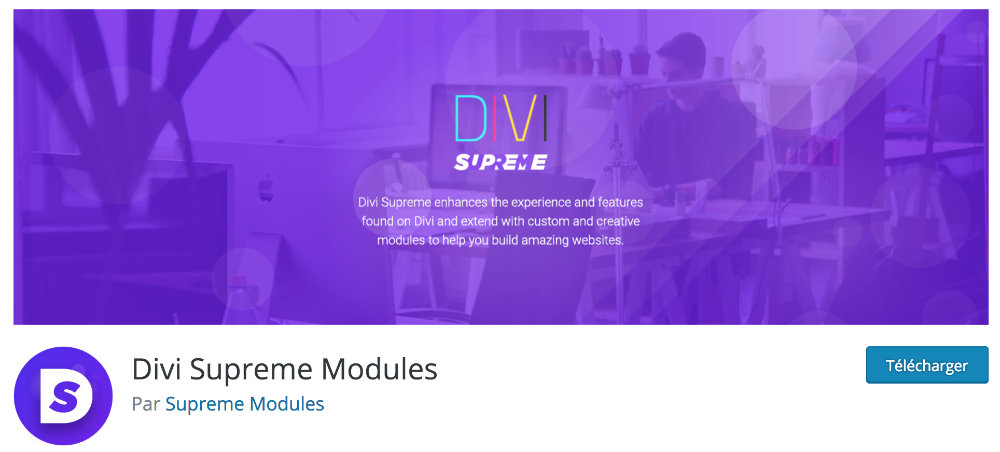 Plugin gratuit Divi : Divi Supreme Modules