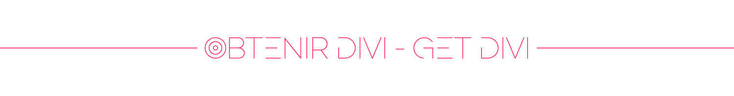 obtenir Divi - get Divi