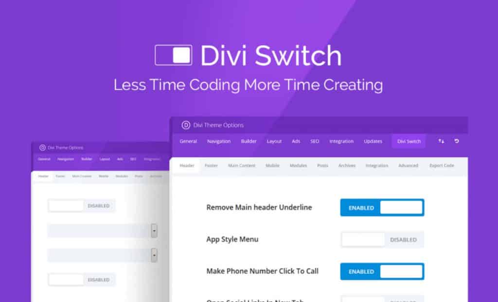 Divi Switch plugin