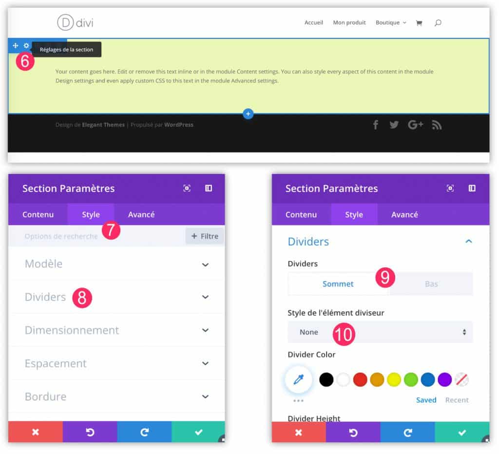 Les Dividers de Divi : c'est quoi, comment les utilise-t-on