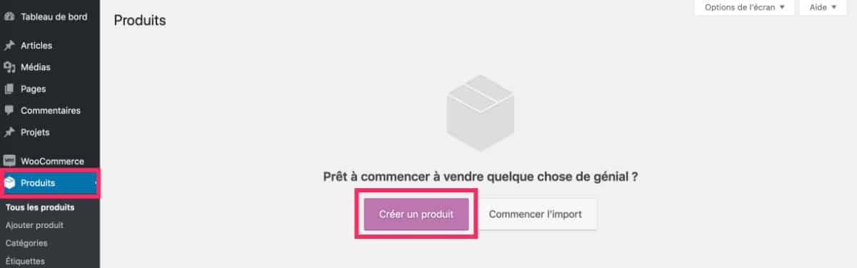 fiche produit WooCommerce