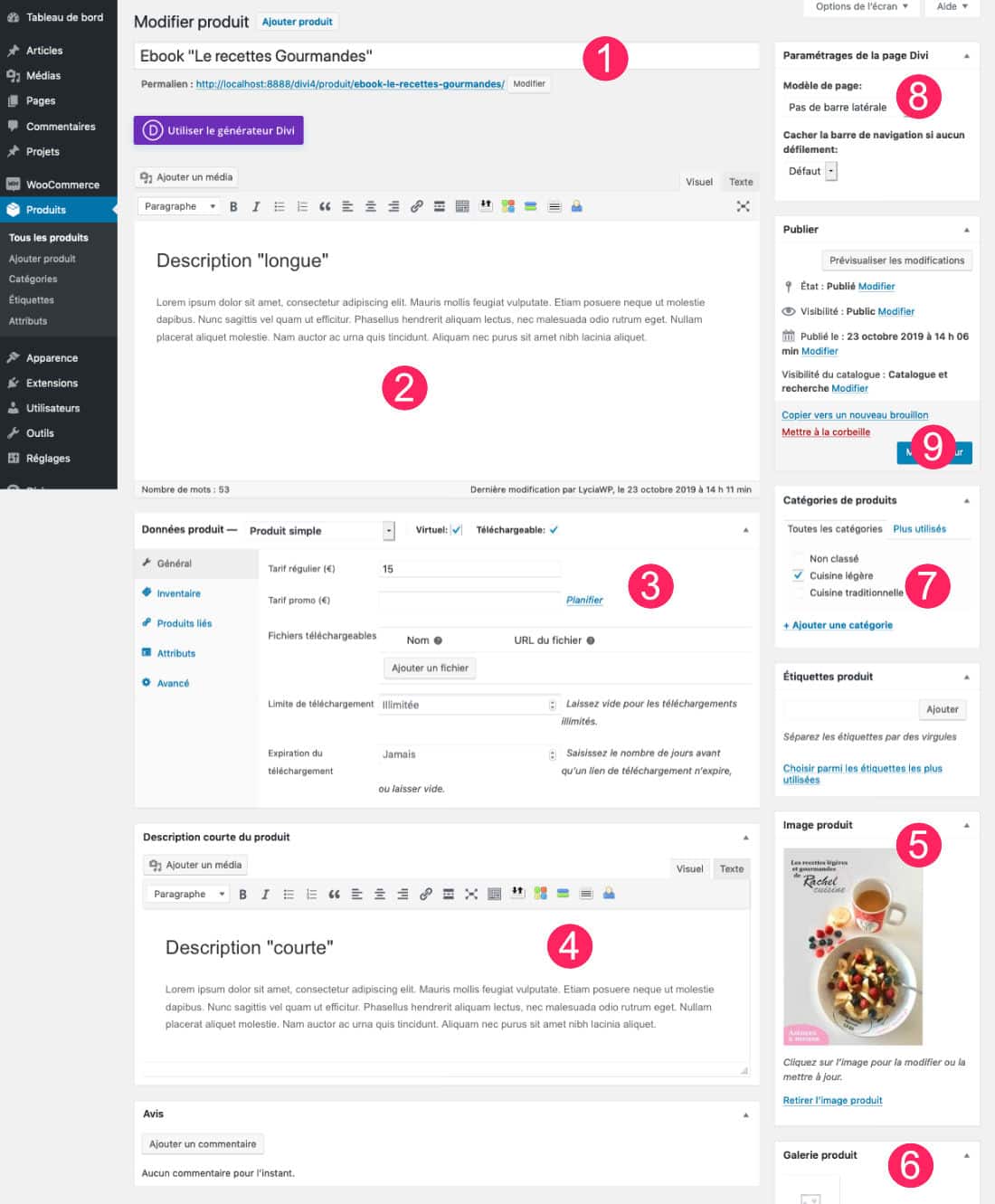 Modèle de fiche produit WooCommerce avec Divi : le tutoriel