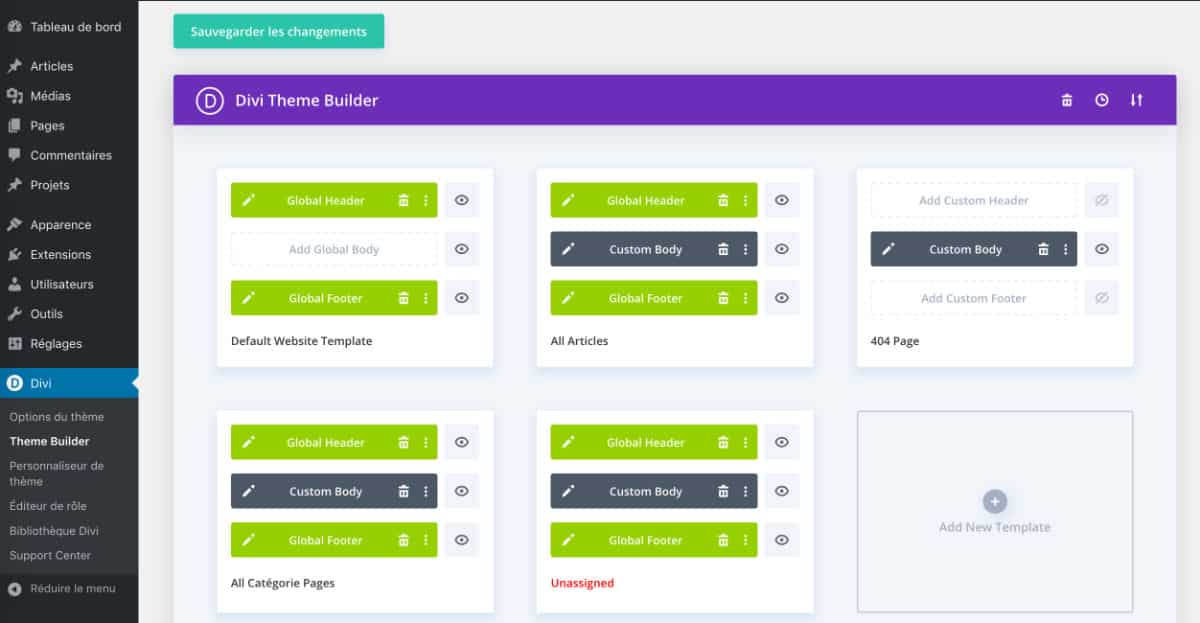 import of templates