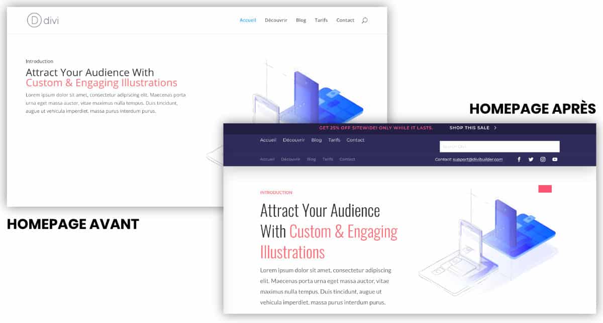 homepage template