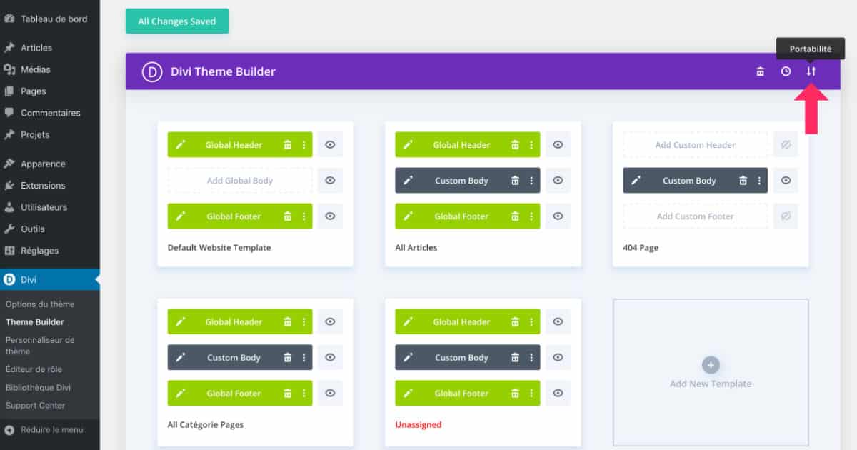 portability Divi