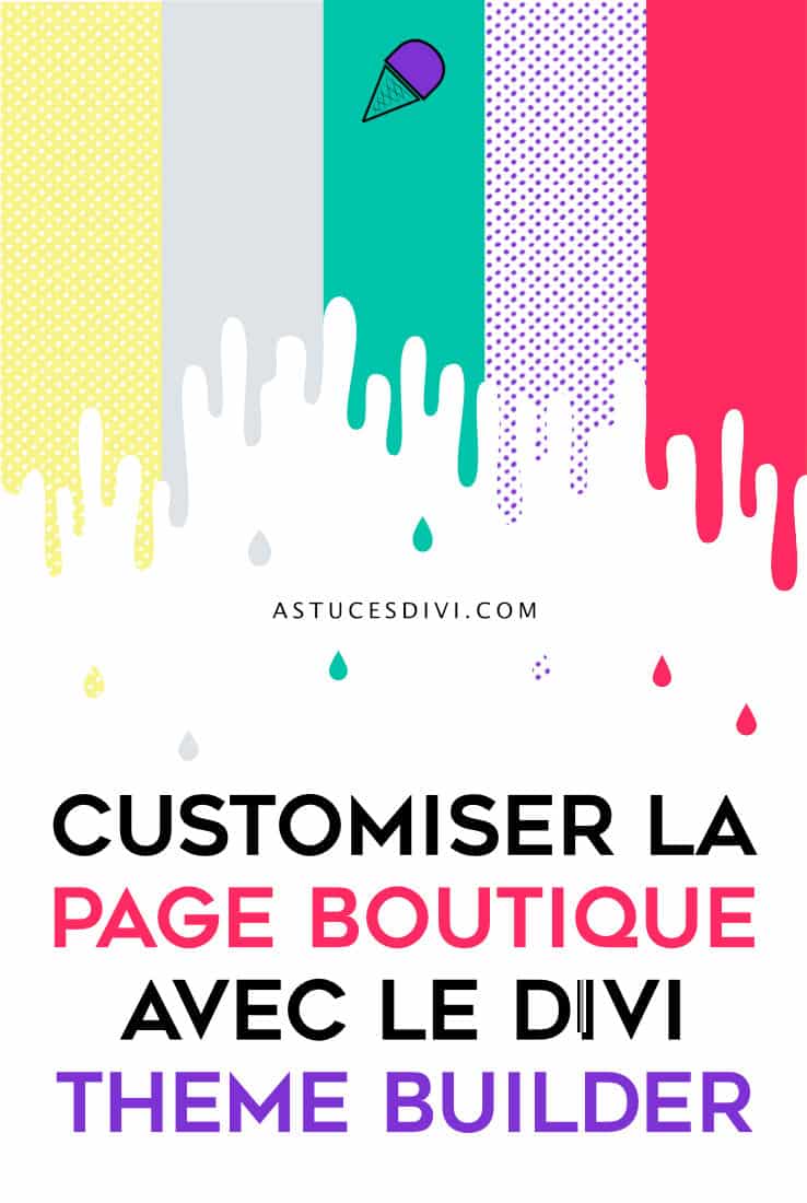 customiser la page boutique avec Divi