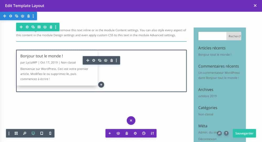 Ajouter des modules Divi