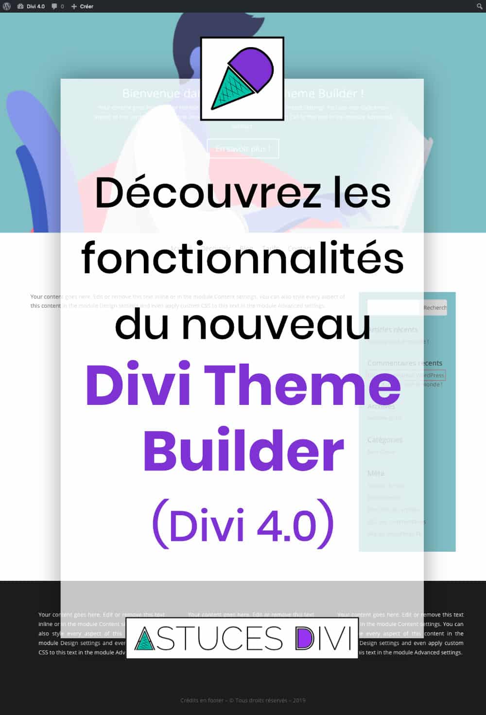 les fonctionnalités du Theme Builder