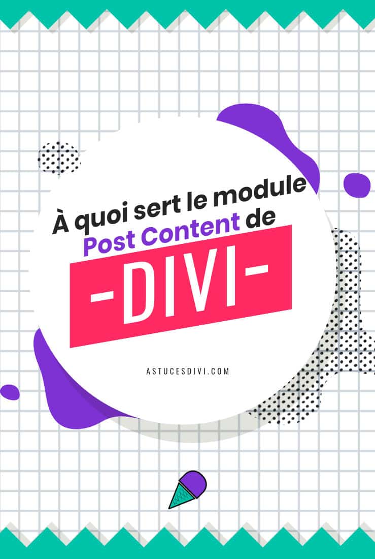 Utilisation du module Post Content (module Publier un Contenu)