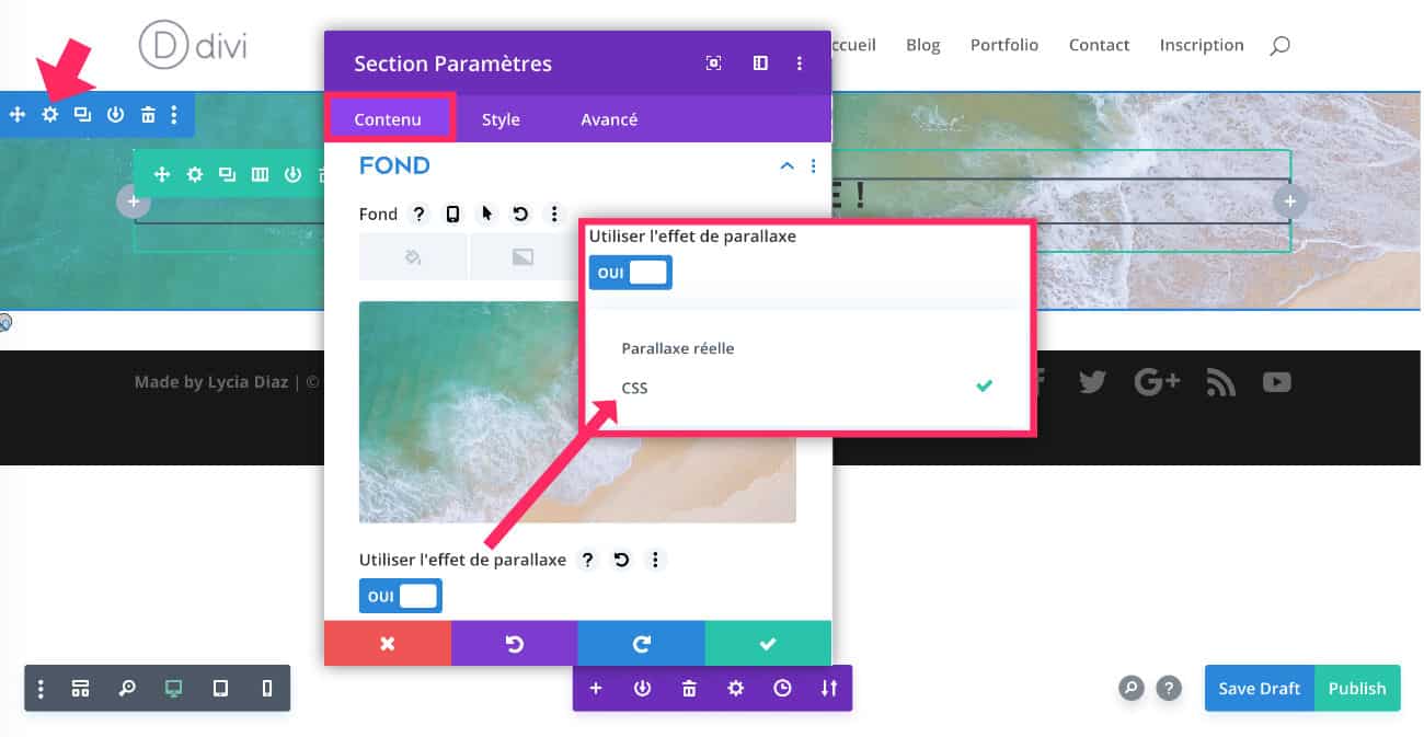 Effet parallaxe "réelle" ou "CSS"