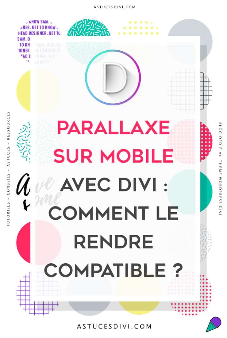 parallaxe mobile Divi