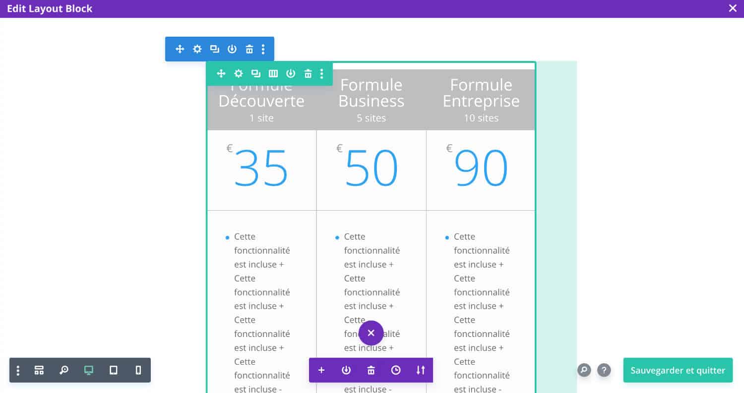 Example module in a block