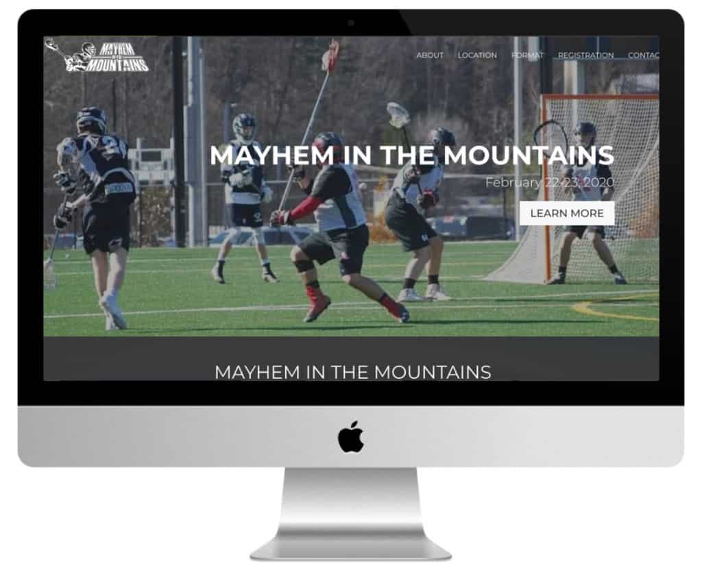 site de sport Divi : Mayhem