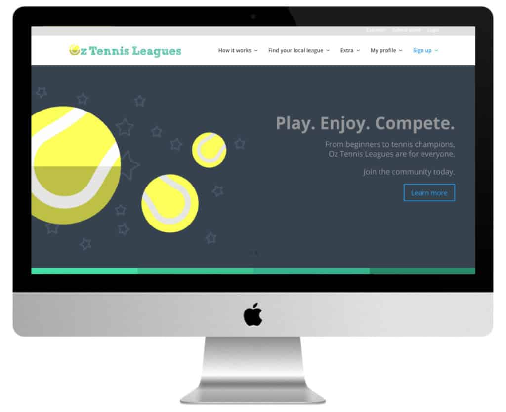 site de sport Divi : tennis