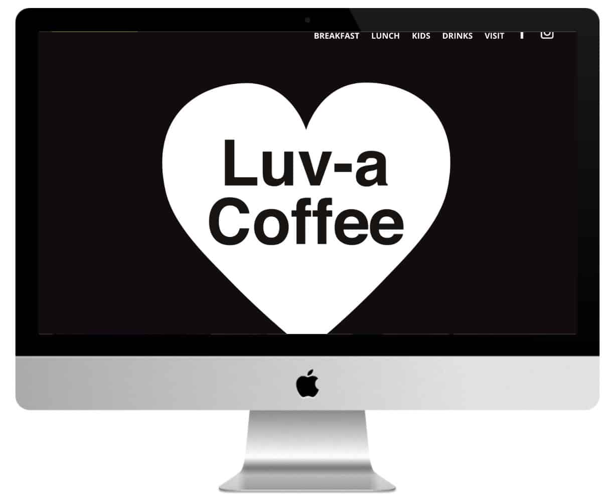 Site Divi du secteur alimentaire : Luv a Coffee