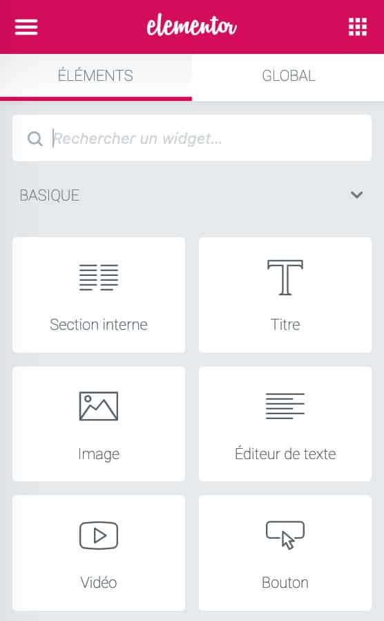 Widgets Elementor 