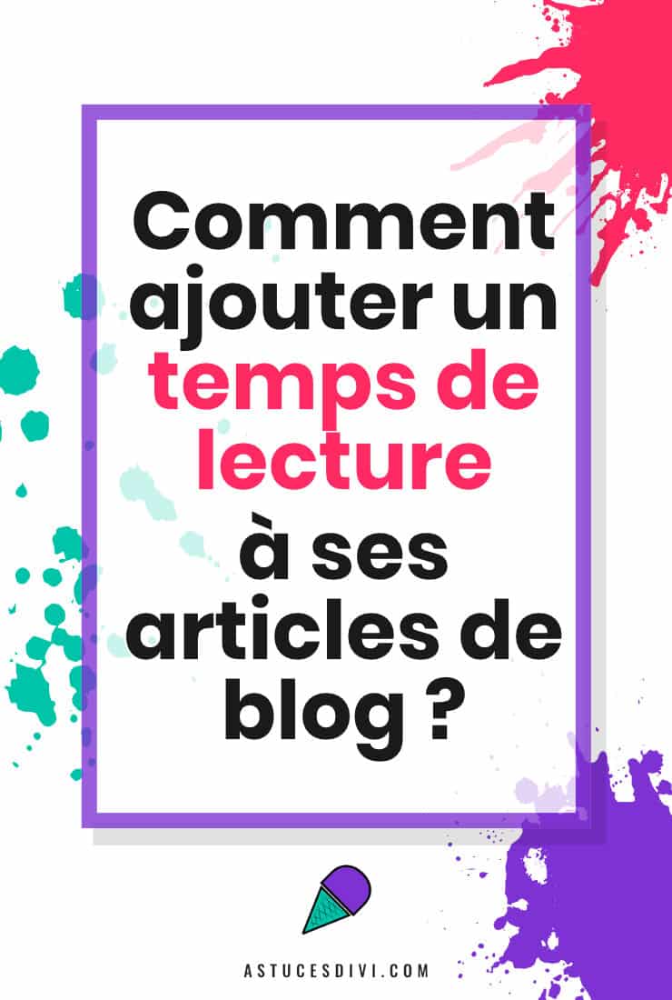 Ajouter Temps De Lecture Article WordPress