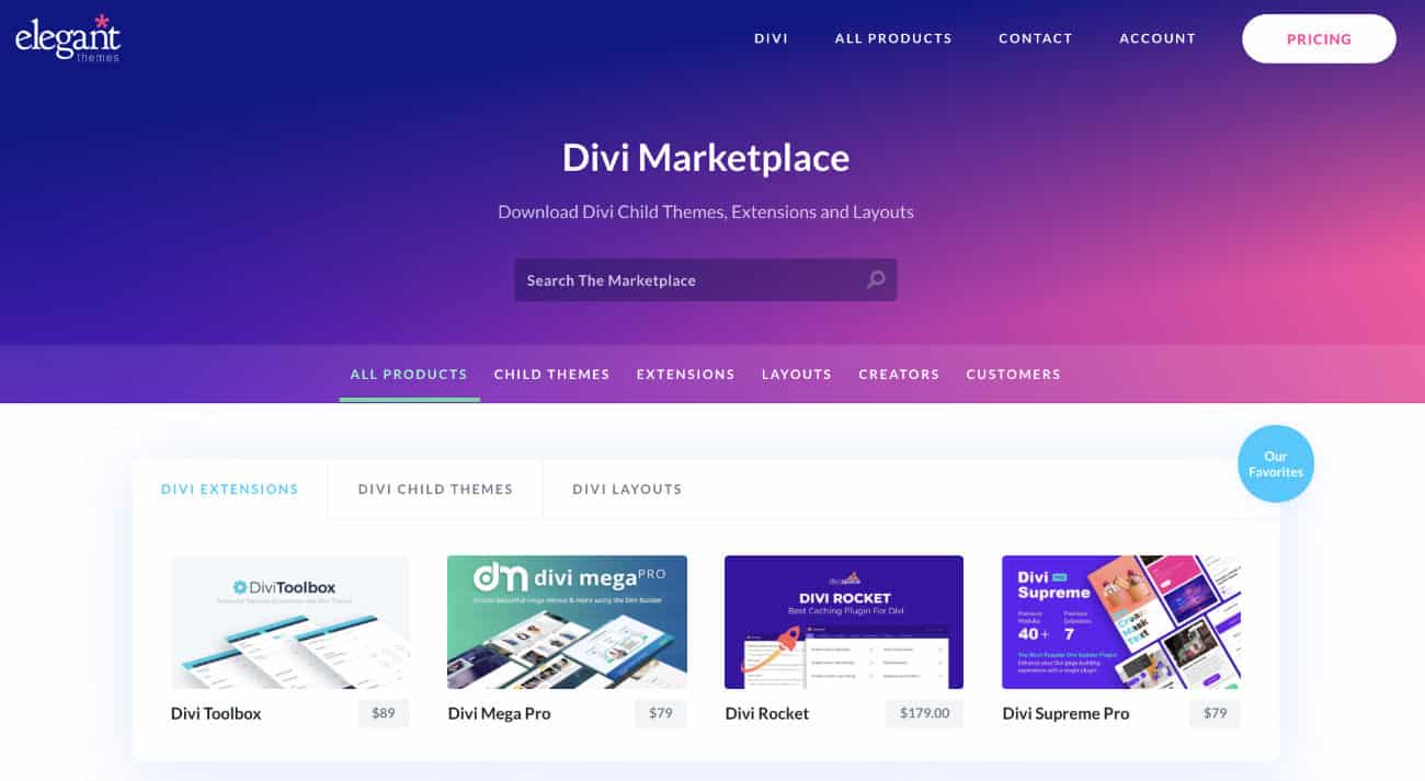 Divi Marketplace