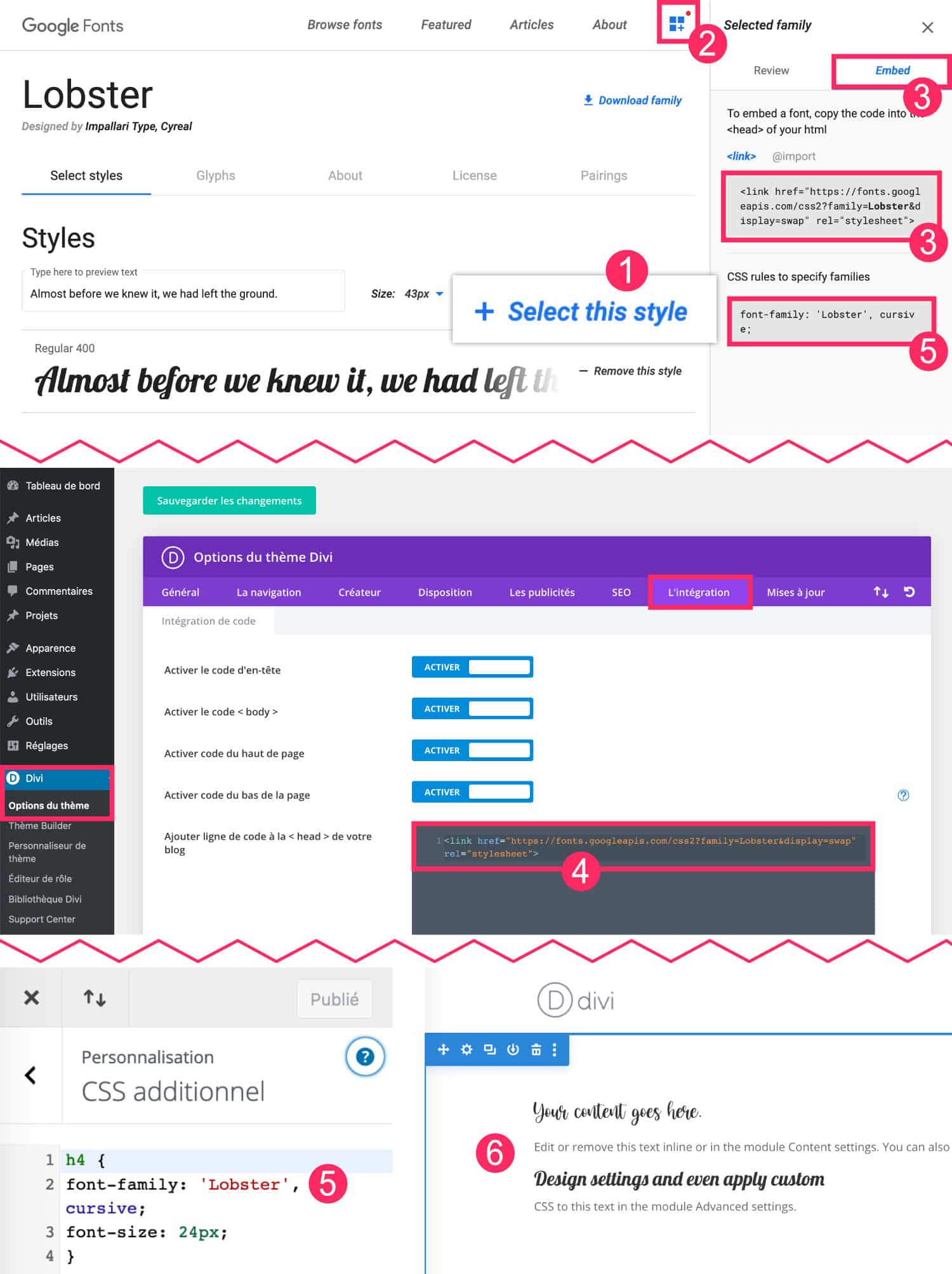 Custom Font Divi