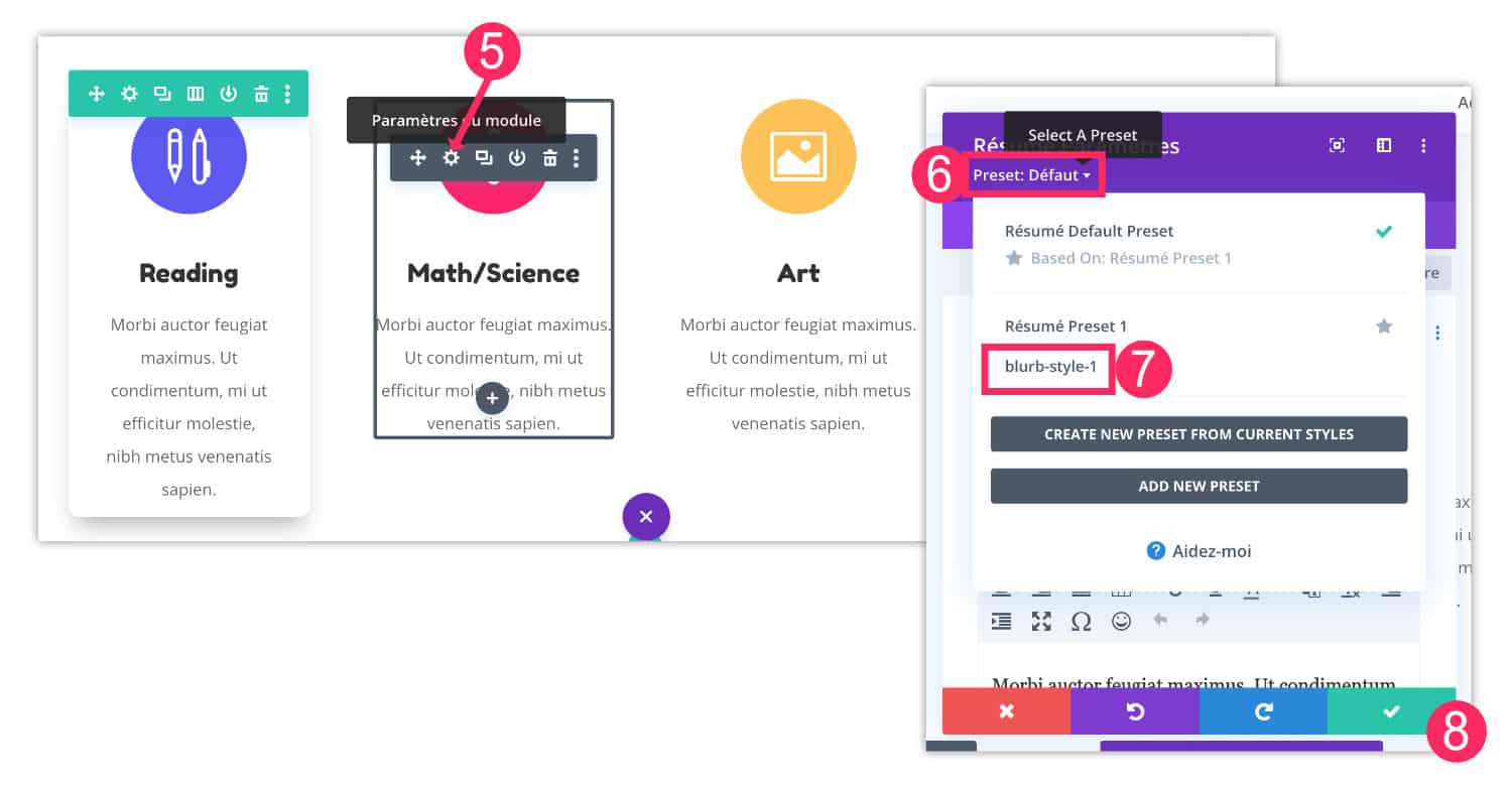 Guardar un estilo como Divi Preset