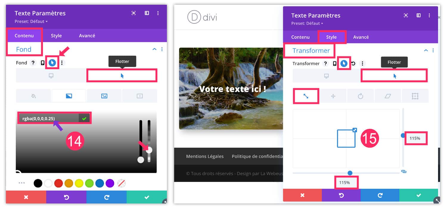 Ajouter l'effet zoom sur le module