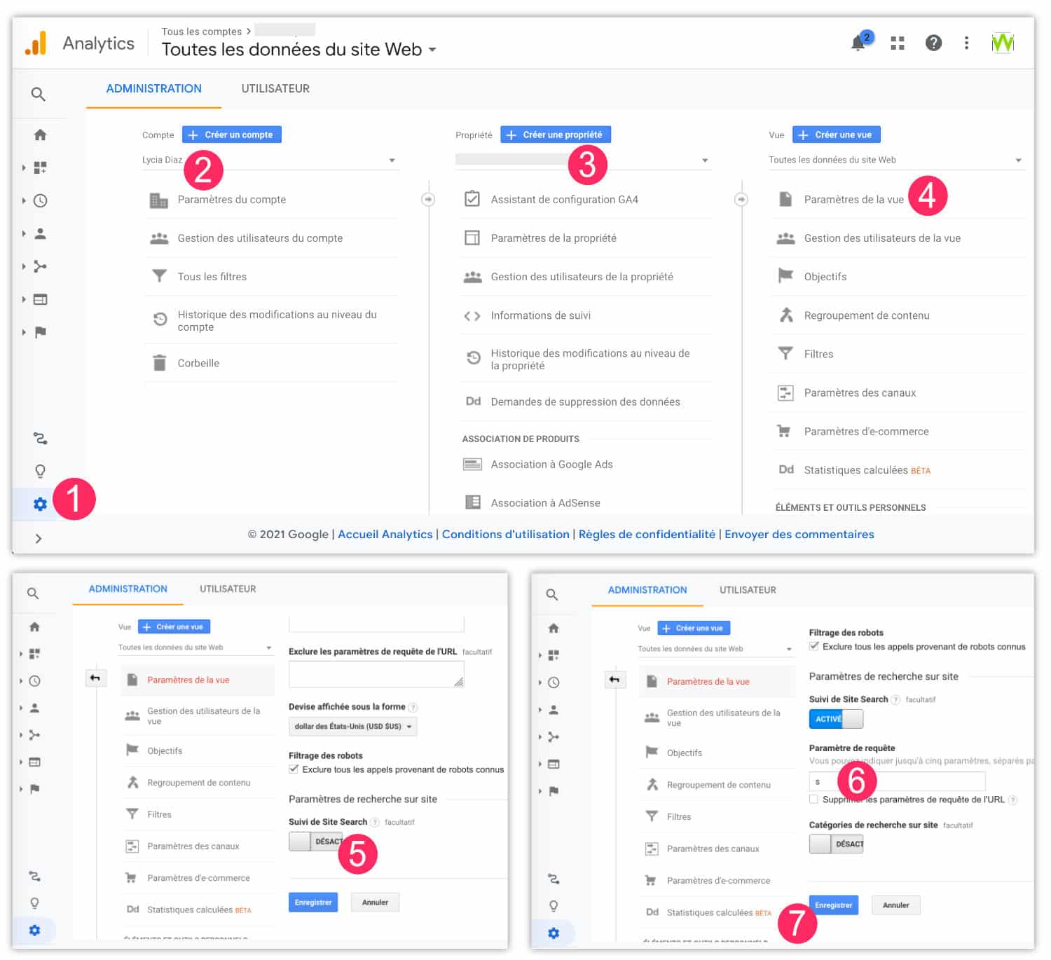 Enable Google Analytics Site Search tracking