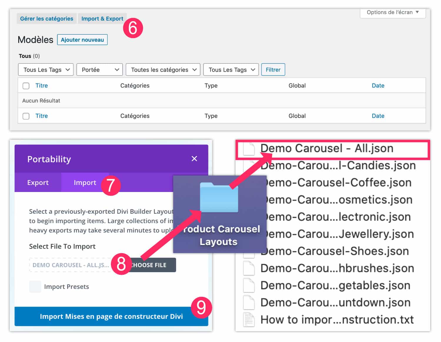 Import Carousel Demos