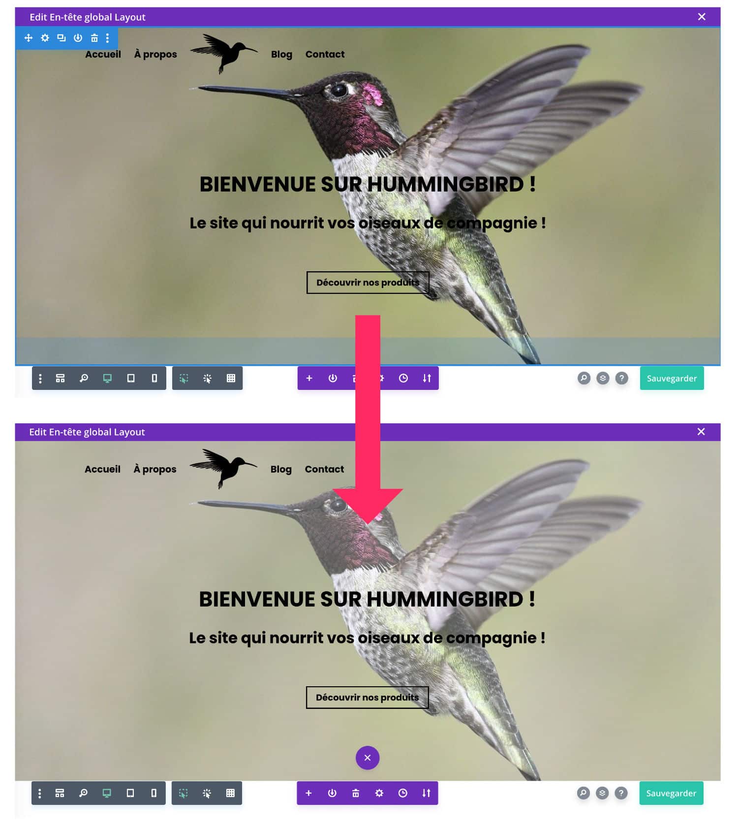 Résultat de l'overlay