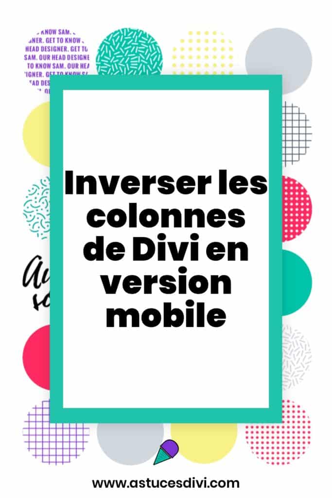 inverser colonne mobile