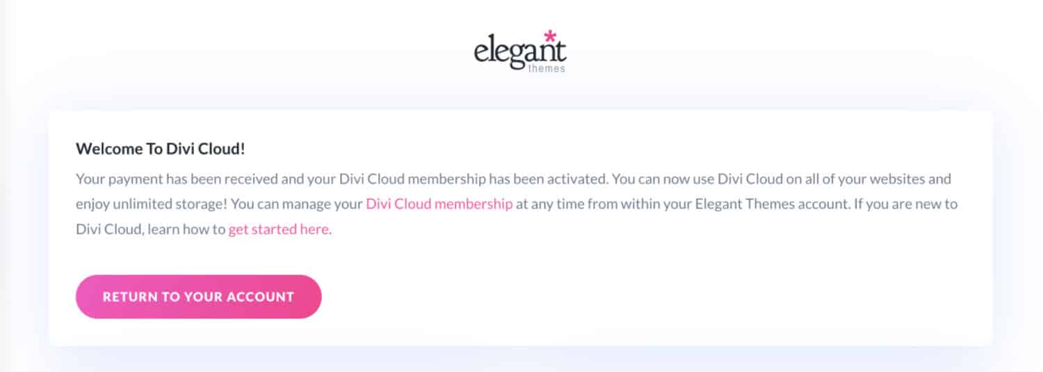 Divi Cloud abonnement