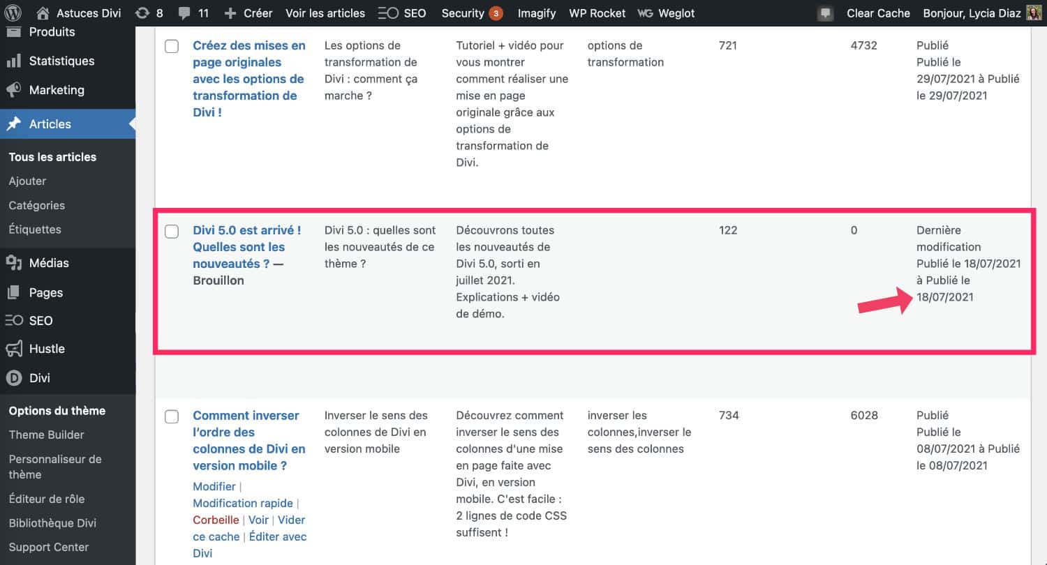 divi 5 expected output